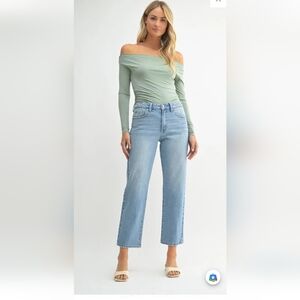 Just USA Light Blue Straight Leg Jeans